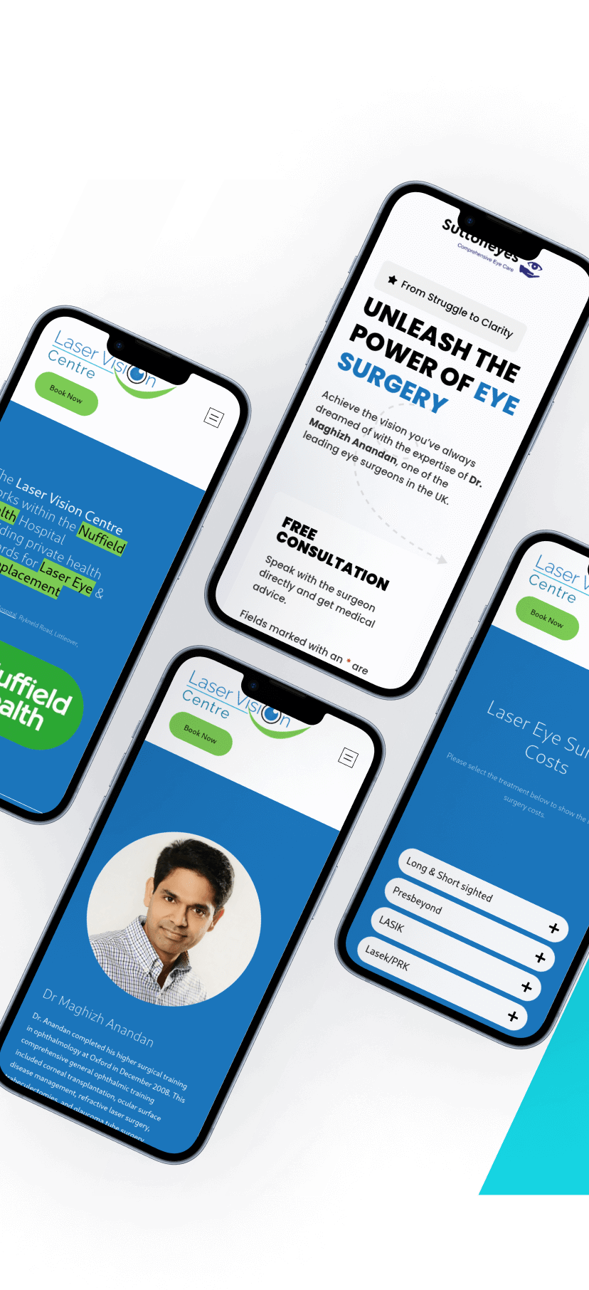 Healthcare website designed by Quad Web
