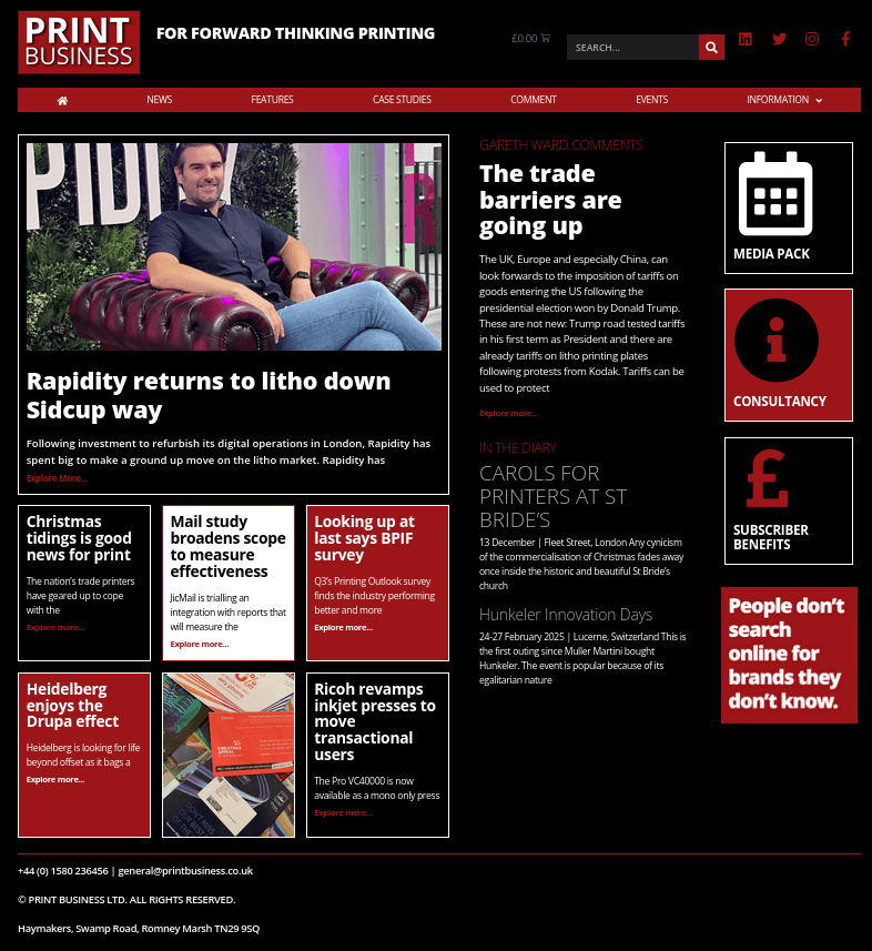 Jourlaist website design
